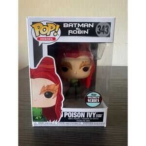VAULTED EXCLUSIVE Poison Ivy Funko Pop #343 Batman & Robin Movies DC Comics Uma